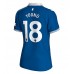 Everton Ashley Young #18 Dámské Domácí Dres 2023-24 Krátkým Rukávem